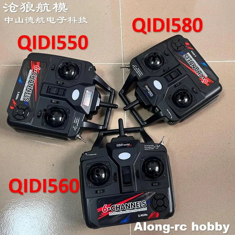 6ch Remote Control Transmitter Mode 1 Mode 2 for 500mm Wingspan QIDI550 F3D QIDI560 New Start M7  Qidi580 SR22 Toys RC Plane