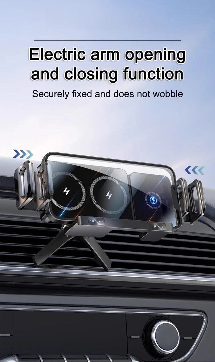 New High Intelligent Mobile Phone/Pad Holder Magnetic Phone Holder for Car Auto Rotating Phone Holder Wireless Car Charger