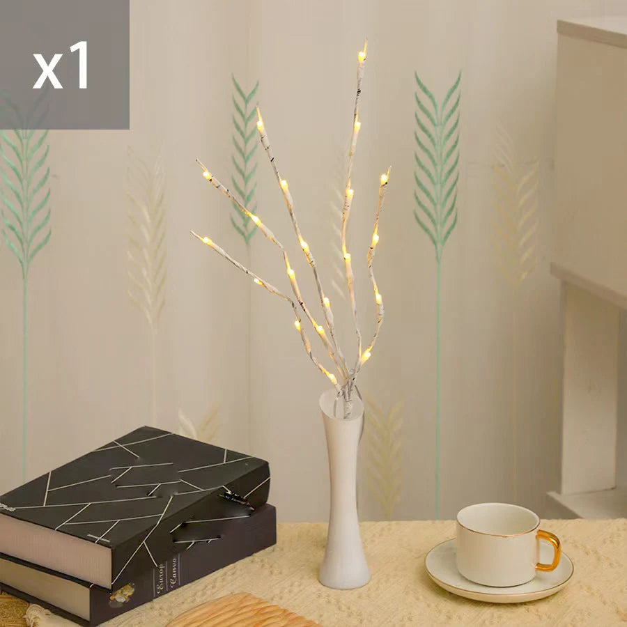 LED Fairy Light Birch Branch Light Festive Lights Battery Operated For Christmas Party Wedding Decoration Twig Outdoor Lights