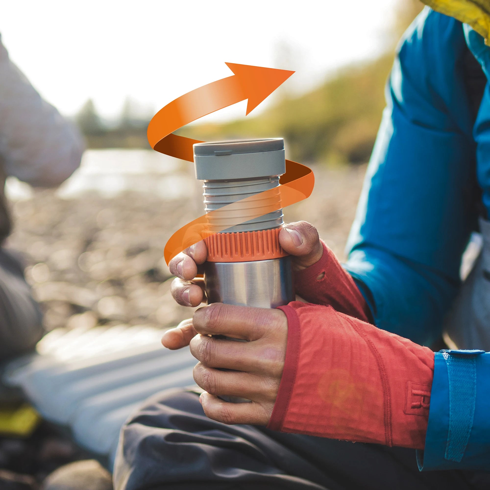 WACACO Pipamoka, All-in-one Vacuum Pressured Portable Coffee Maker, Insulated Travel Mug, Hand Powered and Pressure Brewer