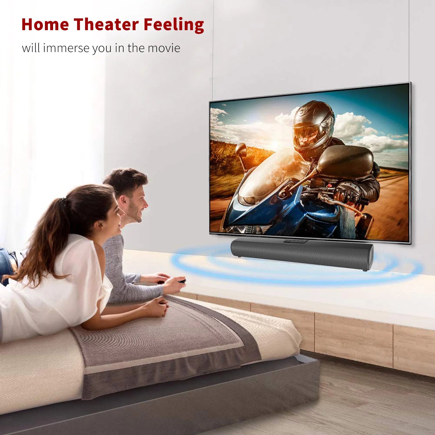 Home Cinema System SoundBar for TV/computer/projector Support USB HDMI/ARC/Optical Bluetooth Speakers 50W High Power Echo Wall