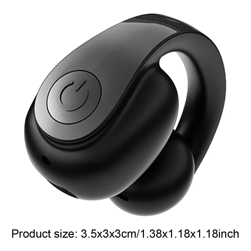 Wireless Ear Clip On Earphone Bluetooth-Compatible 5.4 EarBuds Noise Canceling HiFi Stereo Headset Waterproof Clip On Headphone