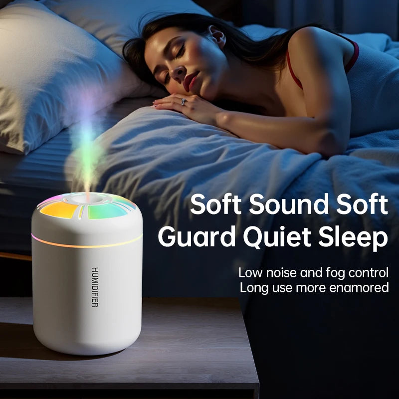 180ML Mini Air Humidifier USB Electric Aroma Diffuser Essential Oil Purifier Aromatherapy Mist Maker Lights For Car Home Bedroom