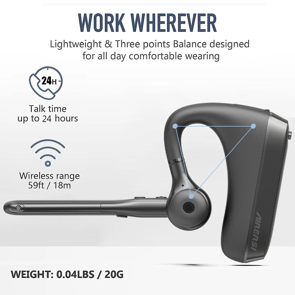 Newest K22 Bluetooth Headset Wireless Earphones Noise Cancelling Headphones With Dual Microphones For All Bluetooth Devices ﻿