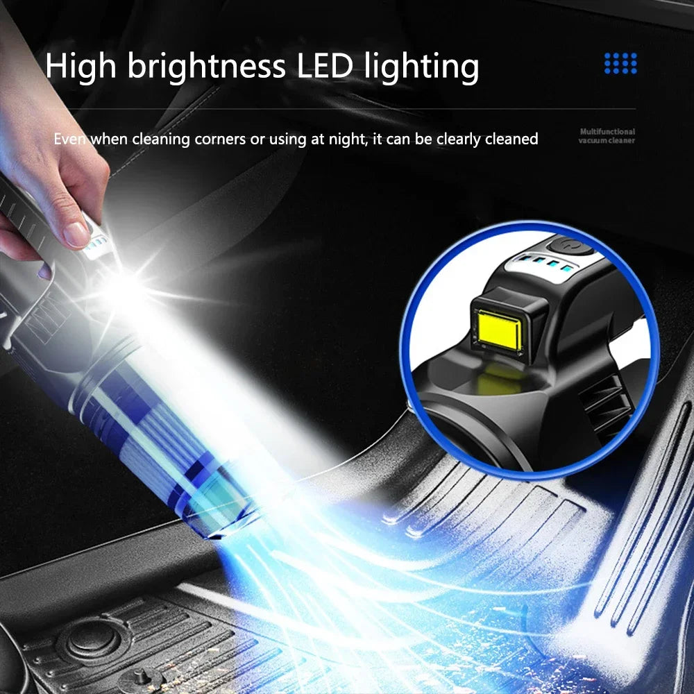Wireless Vacuum Cleaner For Home Car Charging Strong Suction Power Handheld Carpet Window Crevice Groove Vacuum Cleaner