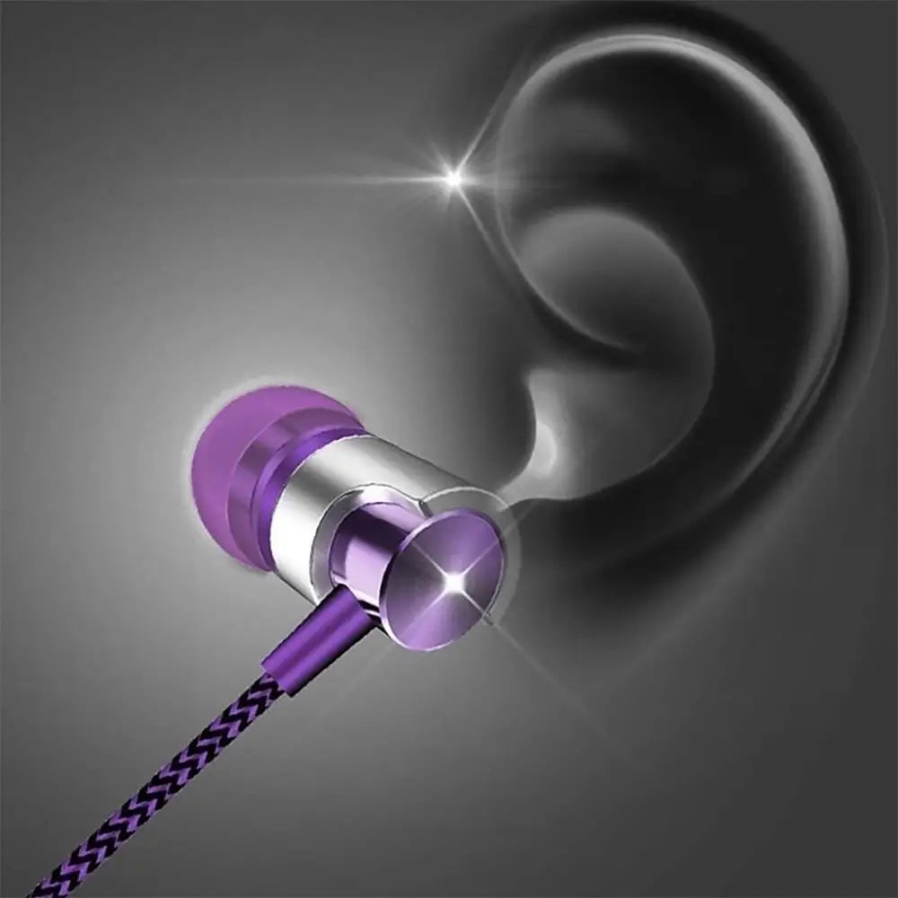 3.5mm Wired Headset Noise Canceling In-ear Earphone In Ear Noise Cancellation Ergonomic Design HIFI Stereo Sport Music Headphone