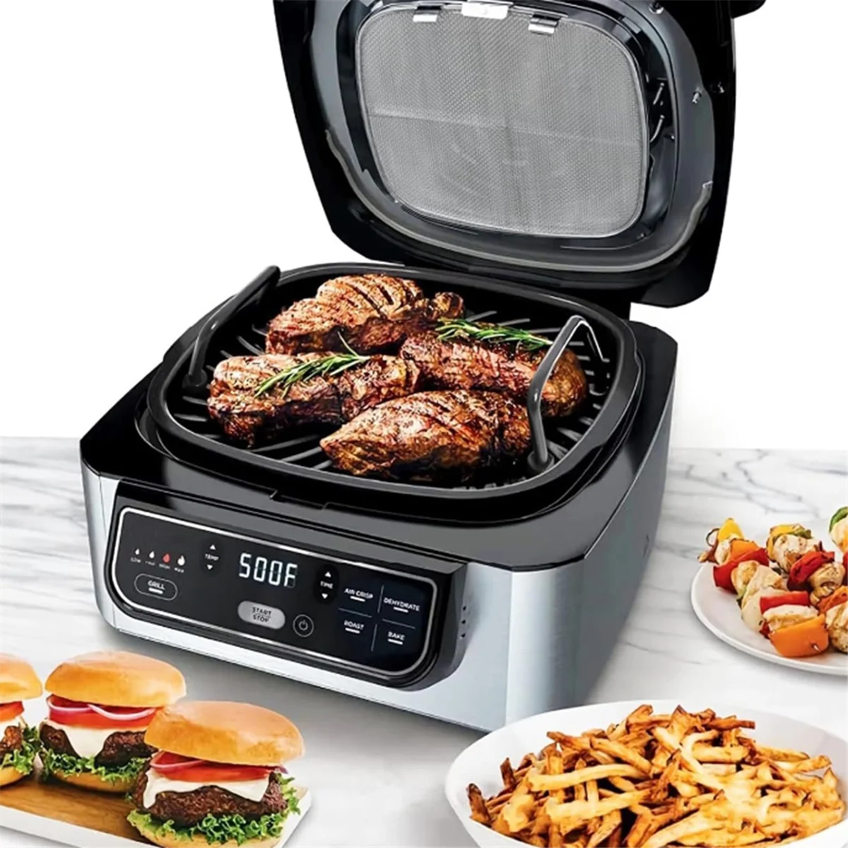 Oven Grill Rack Air Fryer Basket for Ninja Foodi AG301 AG300, AG400, AG302 5-In-1 Air Fryer Net Baskets Kitchen Tool