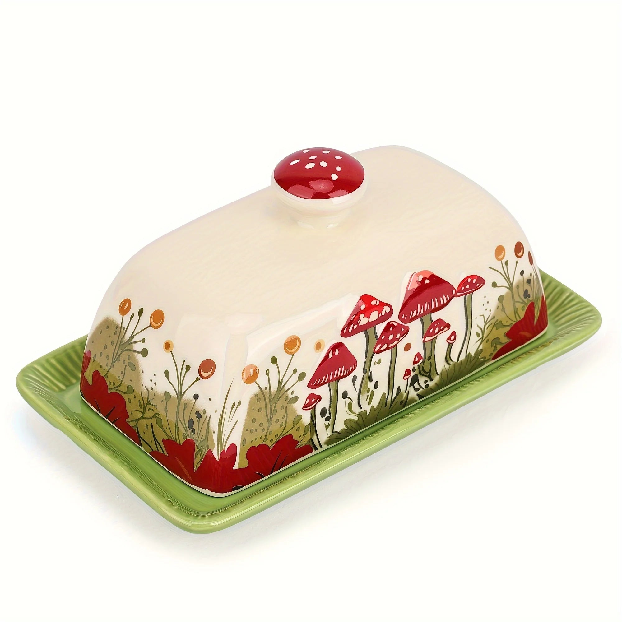 [Microwave Safe] Ceramic Butter Dish with Lid | 1pc | Ceramic | Dishwasher, Freezer, Oven, and Microwave Safe
