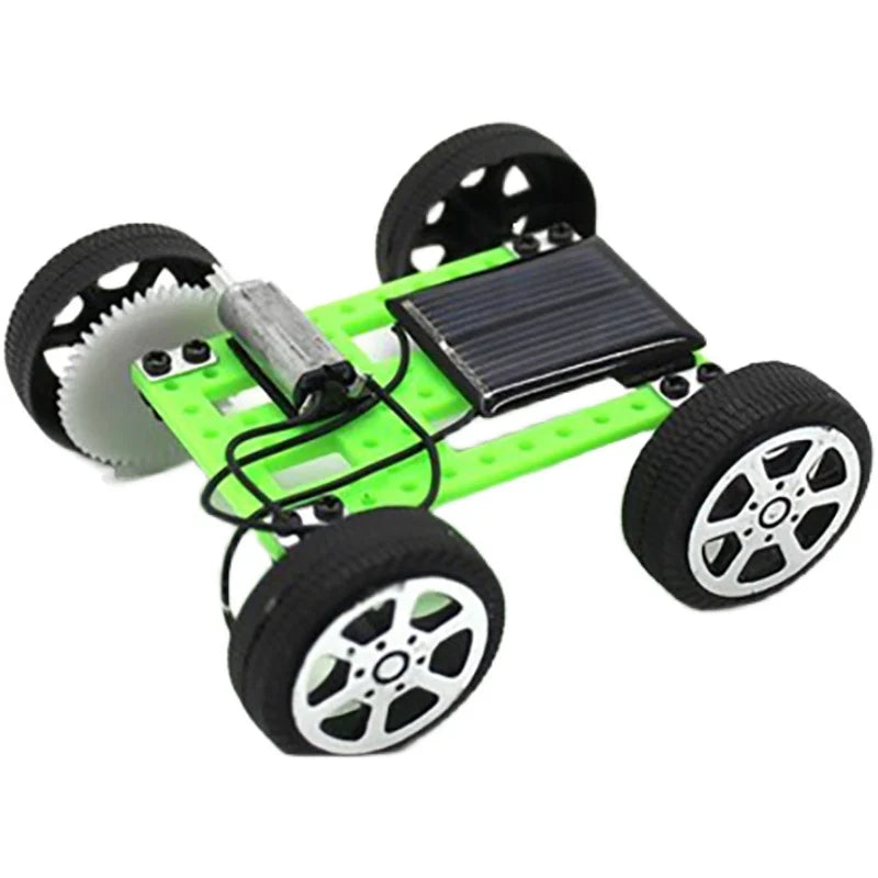 DIY Solar Car Mini Powered Car Kit Children's Gadgets Hobby Fun Children's Robot Car Assemble Kit Gift