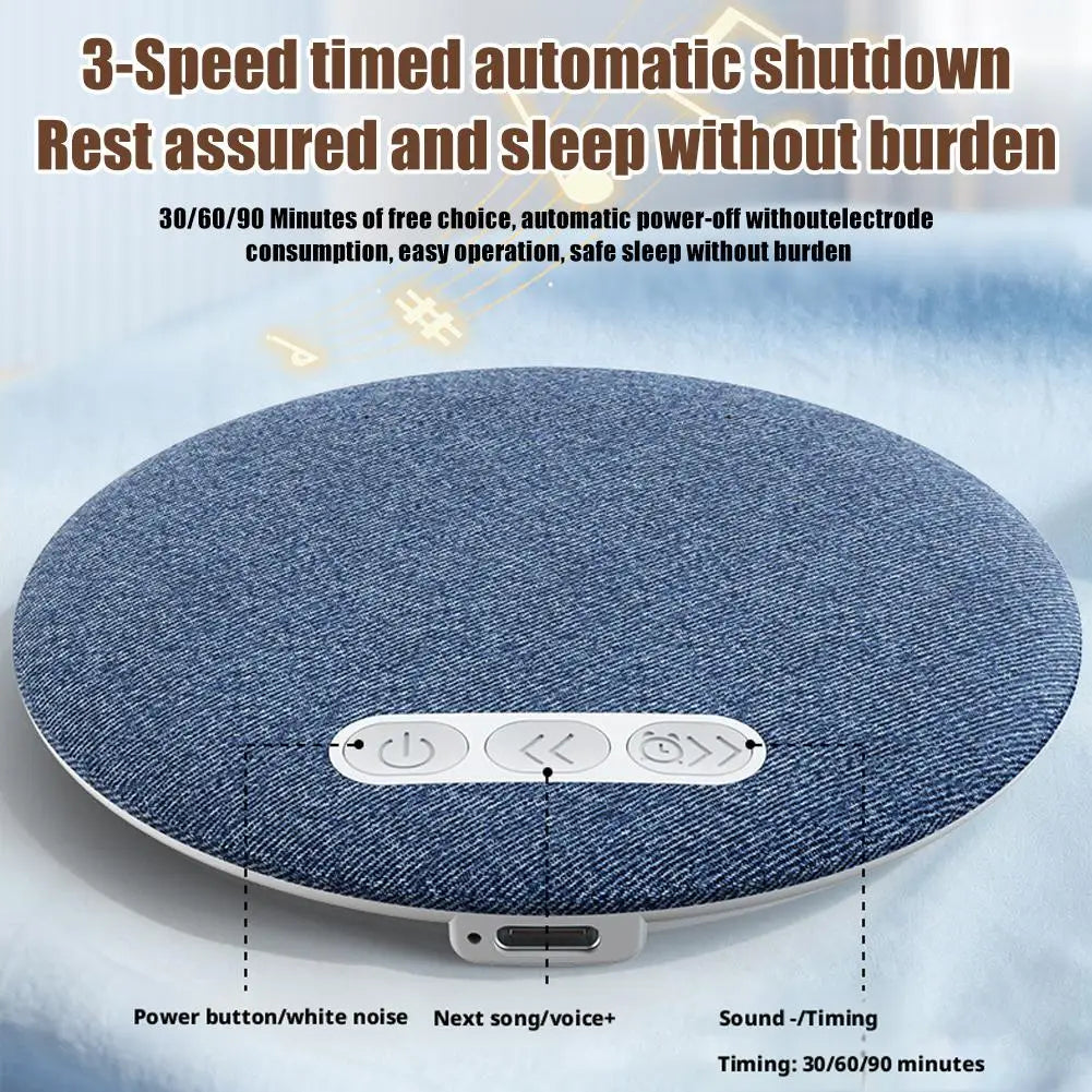 Bluetooth Pillow Speaker for Sleeping, Ultra-Thin Under Pillow Sound Machine with White Noise HiFi Stereo Audio Sleeping Aid