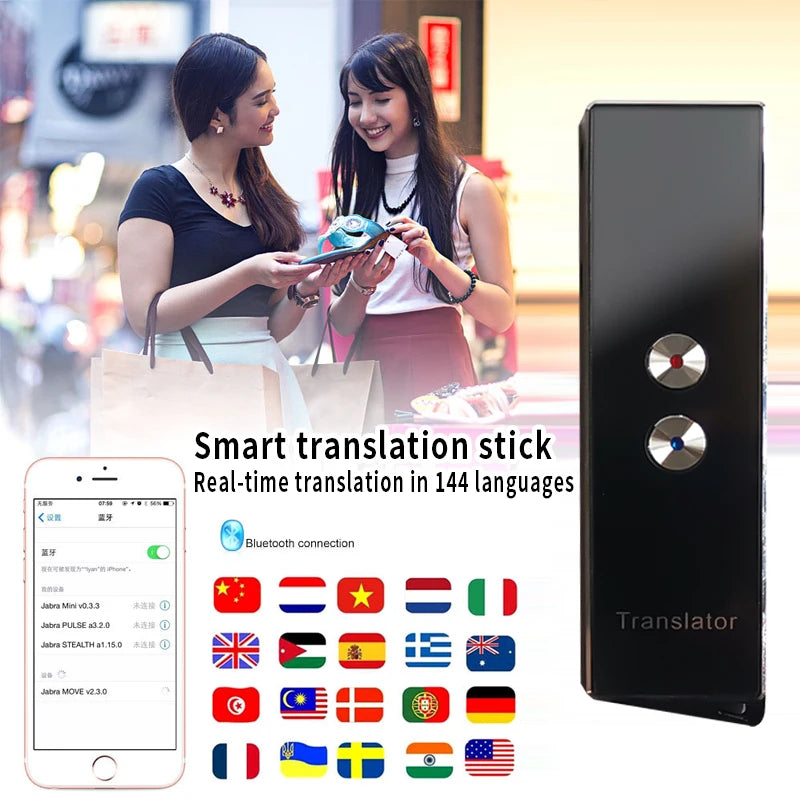 Wireless Voice Translate 40 Languages Multi Smart Instant Translated 2 Way Real Time Voice Translator for Business Travel Study