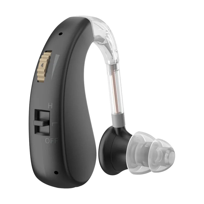 New Compact Lightweight Single Rechargeable Headphones Noise Cancelling Feature Ear-hook Earbuds Suitable For The Elderly