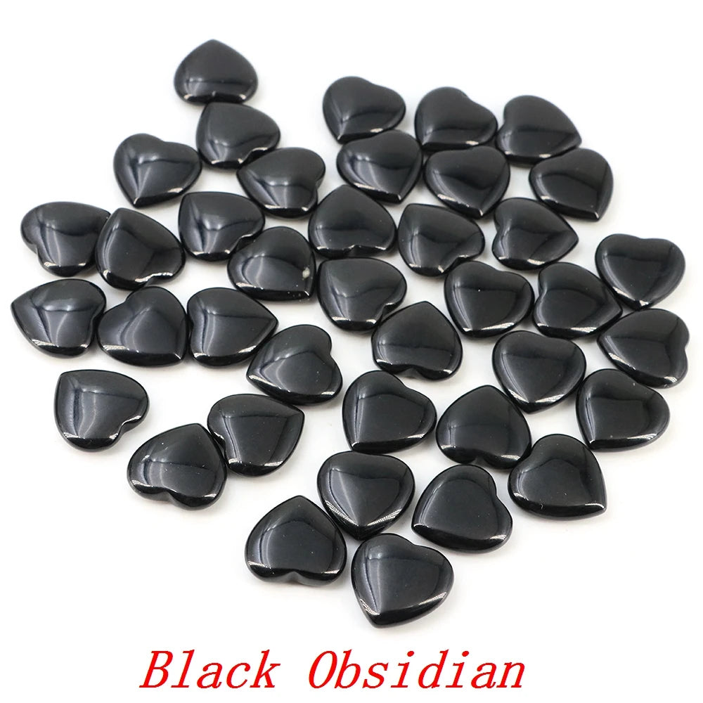 Lots Wholesale Gem Heart Shape LOVE 20MM Natural Crystal Amethyst Agate Bead Healing Reiki Natural Stone Gift Supplies