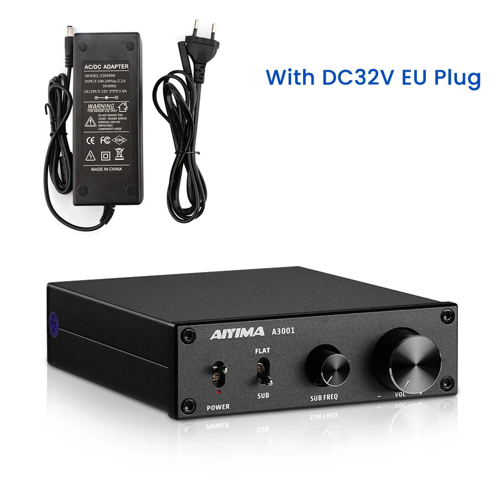 AIYIMA Audio A3001 TPA3255 300W Subwoofer Amplifier HIFI Mono Power Class D Digital AMP for Passive Speaker Home Theater DIY