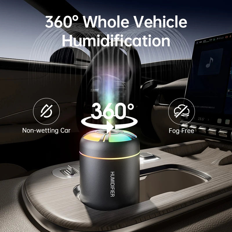 180ML Mini Air Humidifier USB Electric Aroma Diffuser Essential Oil Purifier Aromatherapy Mist Maker Lights For Car Home Bedroom