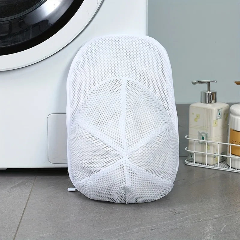 Washing machine cap cleaning cage, cap washer with mesh bag, baseball cap cleaning cap, suitable for cleaning all kinds of caps