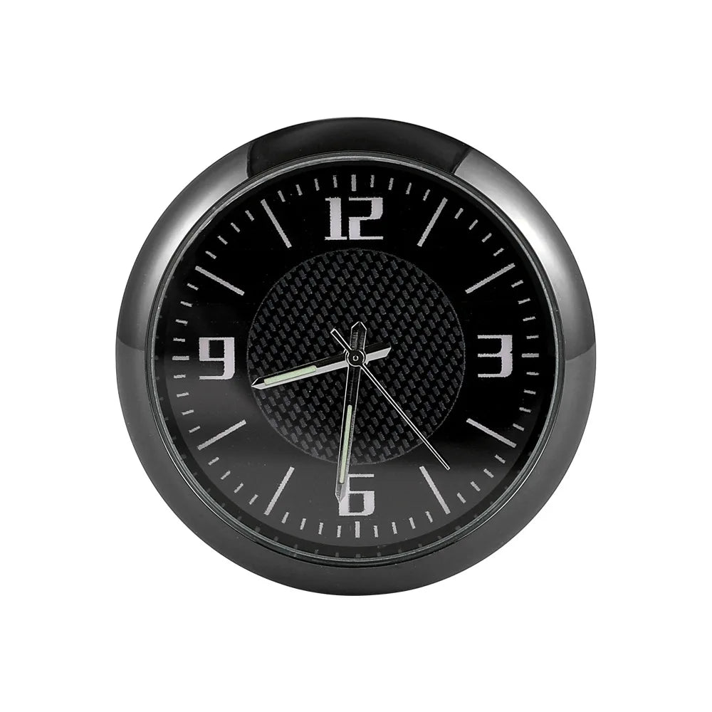 Car Clock Luminous Auto Ornament Mini Automobiles Internal Stick-On Digital Watch Mechanics Quartz Clocks 40mm 43mm