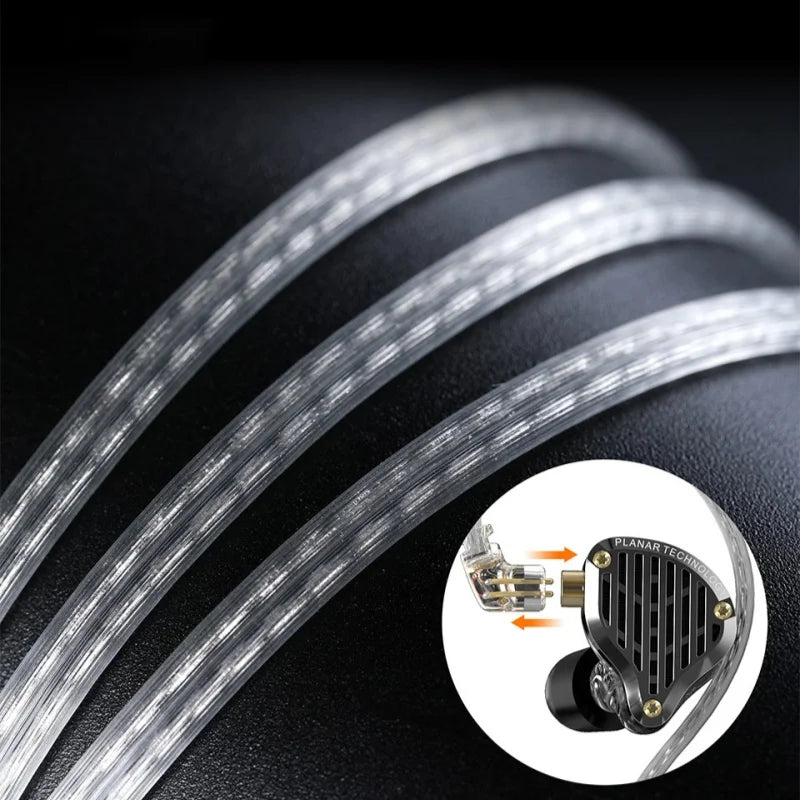 KZ PR3 13.2MM Planar Driver In Ear Wired Earphones HiFi Bass Earbuds