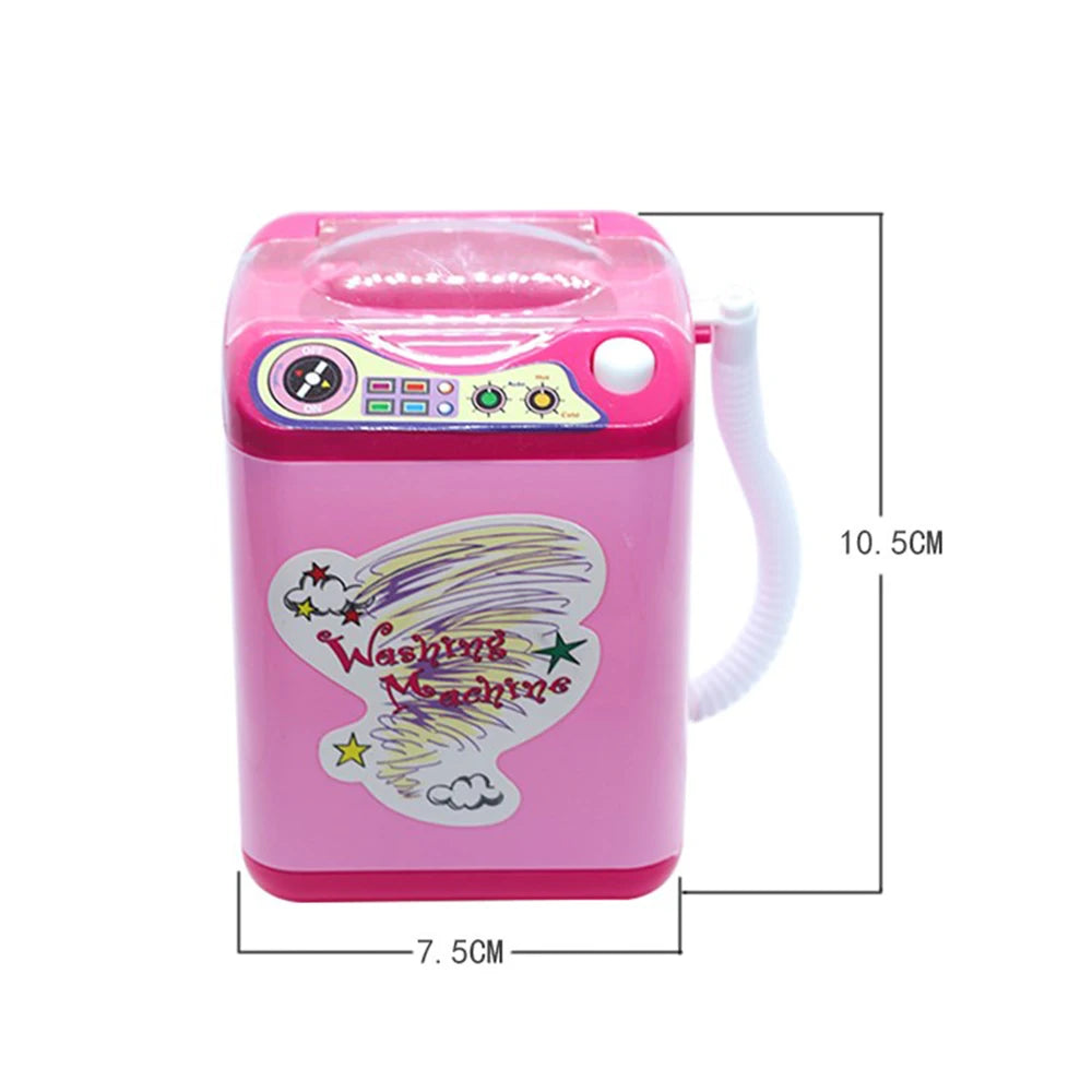 Washing Machine Toy Mini Electric Makeup Brush Cleaner Automatic Cleaning Washing Machine Play Home Toy Coffee Mixer
