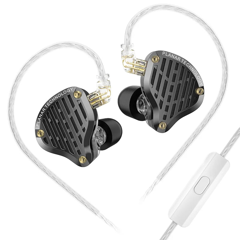 KZ PR3 13.2MM Planar Driver In Ear Wired Earphones HiFi Bass Earbuds