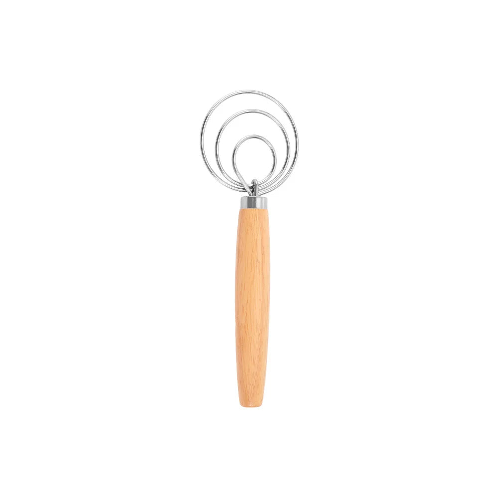 Manual Dough Mixer Danish Dough Whisk Stainless Steel Egg Beater Cake Pastry Flours Blenders Kitchen Baking Blender Tools