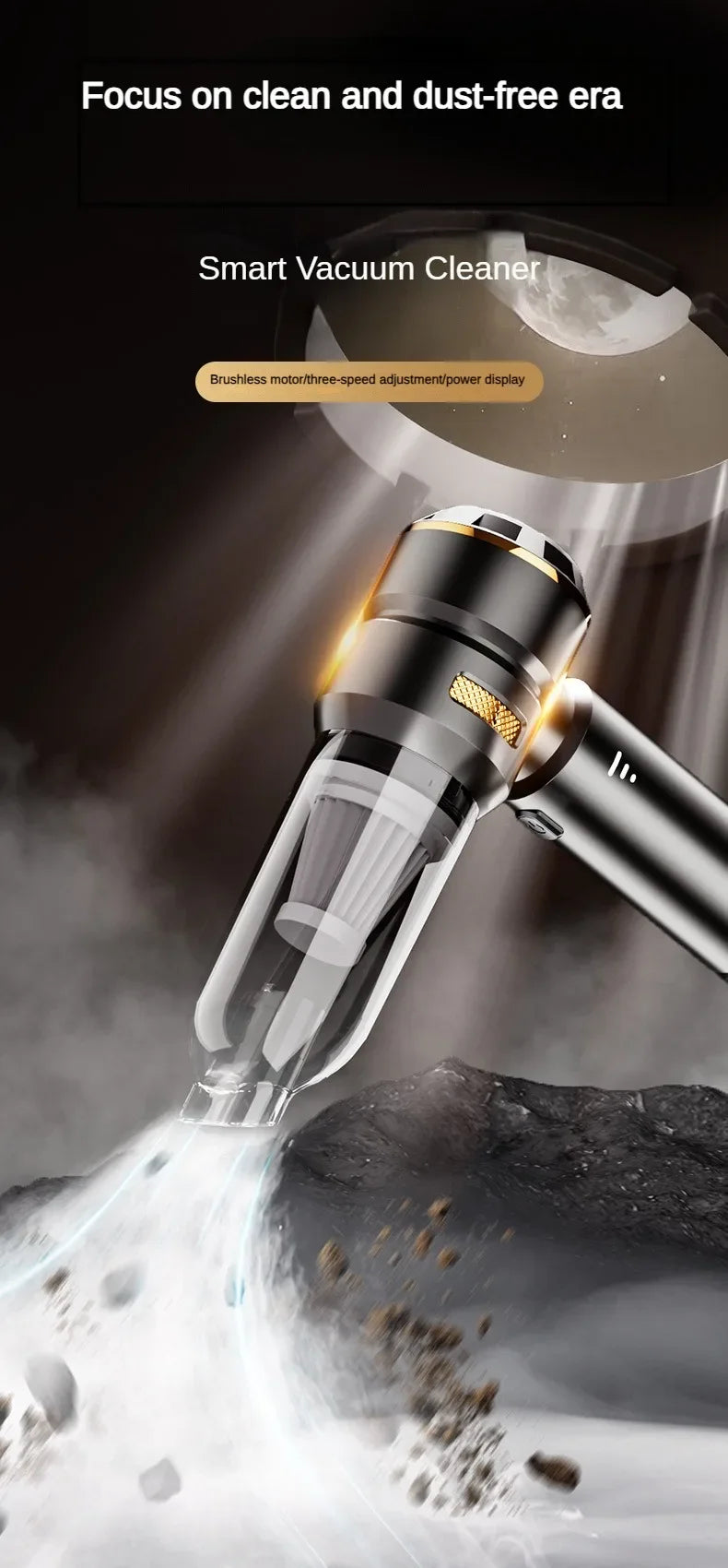 2026 New Car Vacuum Cleaner Strong Suction Cordless Wireless Cleaner Portable HandHeld Vacuum Cleaner Cleaning Machine
