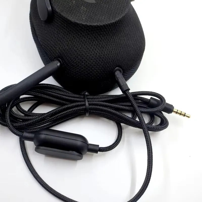 Gaming Headset Cable Woven Earphone Cord with Volume Control and Mute Switch for Logitech G Pro G Pro X G433 G233 new