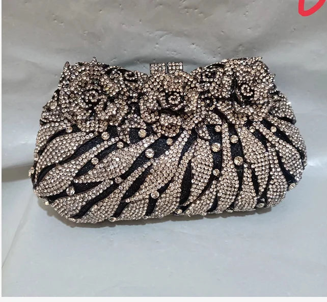 XIYUAN Women's Diamond Handbags Rhinestones Evening Bags Bridal Stones Clutch Purse Lady Clutches Bags Party Wedding Evening Bag