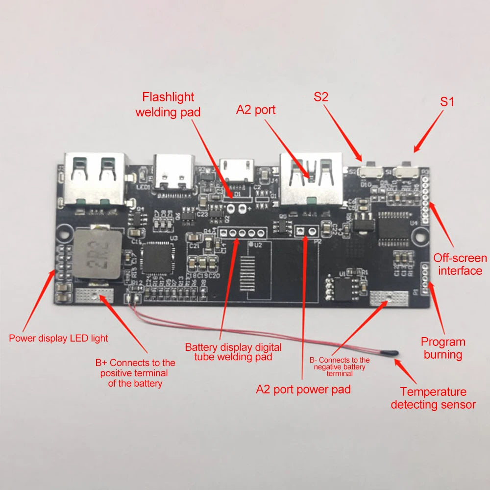 22.5W Fast Charging Wireless Charger Module Support SCP VOOC High Current Output Type-A USB QC PD PPS Protocols