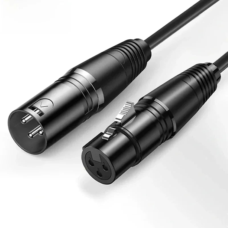 XLR Cable Audio Line 3Pin XLR Male to Female Microphone Extension Cable for Mixer Amplifiers Sound Cannon Balanced XLR Cable