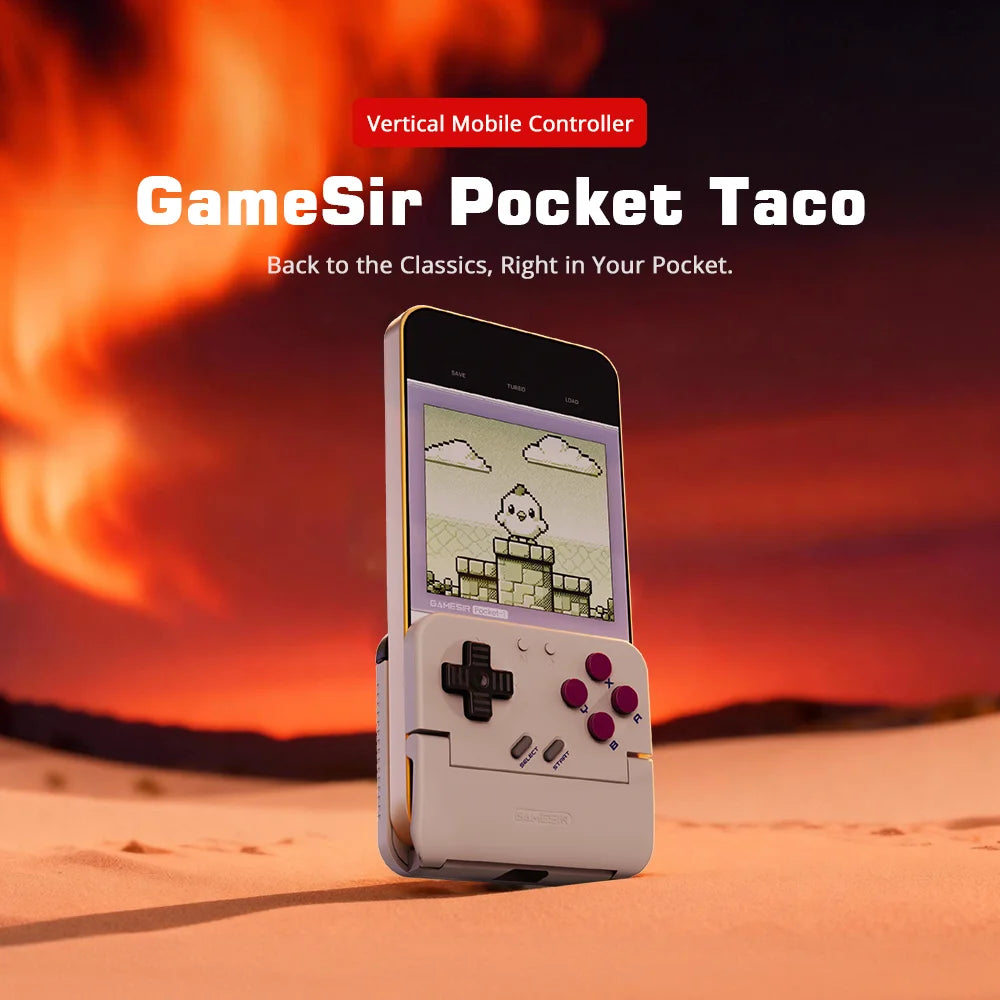 GameSir Pocket Taco Retro Gaming Mobile Controller, Vertical Handheld Gamepad for Android, Portable Bluetooth Controller