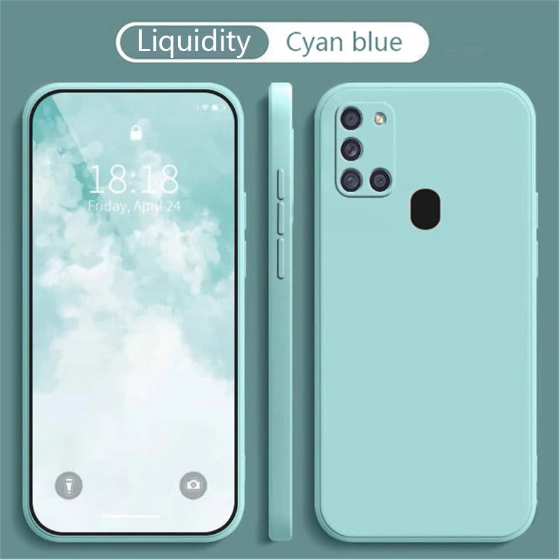For Samsung A21S Case for Samsung Galaxy A22 A31 A32 A41 Case Silicone TPU Soft Matte Phone Case Back Cover Fundas Coque Bumper