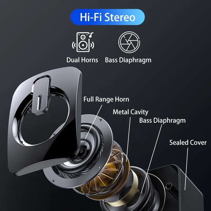 Computer Speakers PC Sound Box HIFI Stereo Microphone USB Wired Mini Computer Sound Box With LED Light For Home Desktop Computer