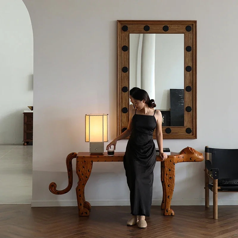 Square Wall Makeup Mirror Voiture Body Standing Living Room Bedroom Mirror Art Floor House Big Espejos De Piso Room Decoration