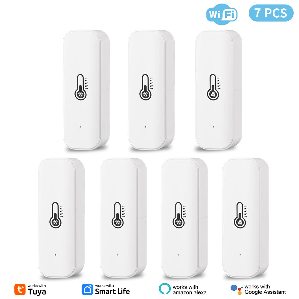 Tuya WiFi Temperature Humidity Sensor Smart Life Remote Monitor For Smart Home Work with Alexa Google Assistant