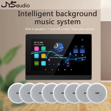 Smart Audio System Home Theater Sound Amplifier Wall Screen WiFi Bluetooth Amp Full House Speaker Setup 6INCH Ceiling Speakers
