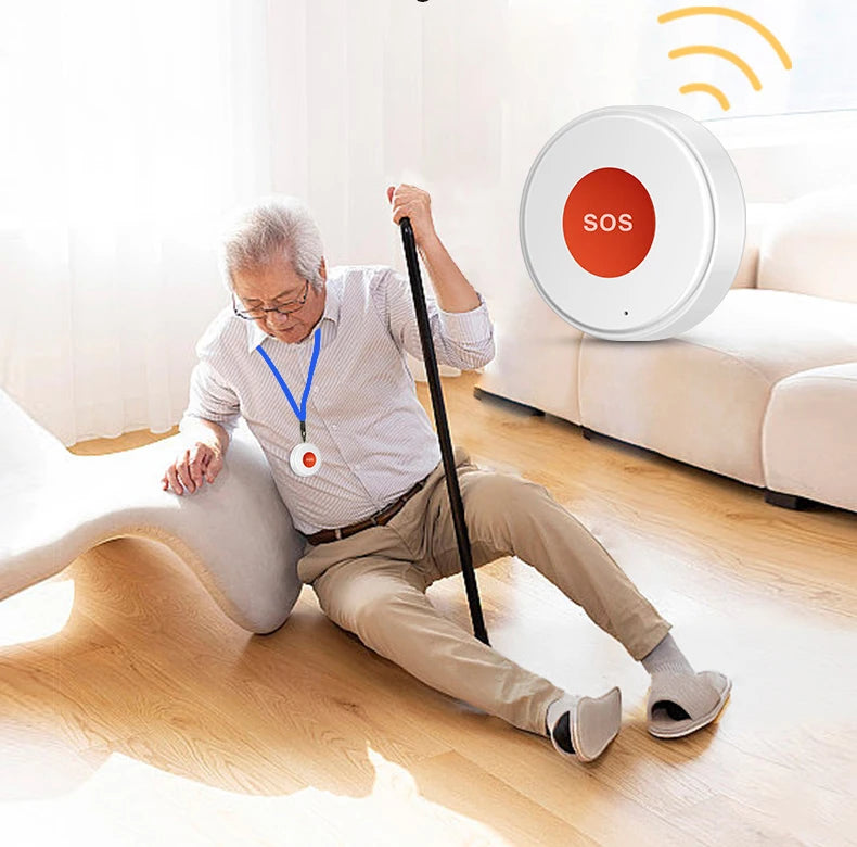 Smart Life APP WiFi SOS Emergency Button Tuya Home Security Elderly Children One Click Call Help Alarm Remote Notification