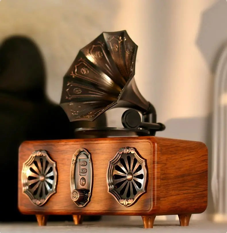 AS36 Bluetooth Speaker Features High-Quality Retro Multi-Functional FM Radio High-Volume Wireless Audio System Subwoofer Gift