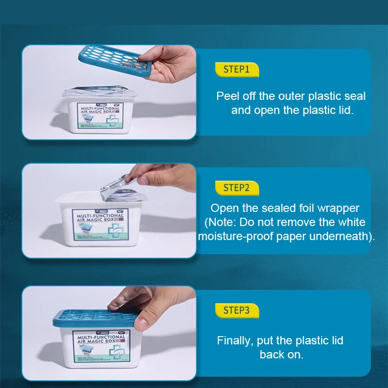 1/2/3pcs Air Purifier Dust Removal Magic Box,Dust-Removing Tools for Home,Multi-Functional Air Freshener for Collects Dust