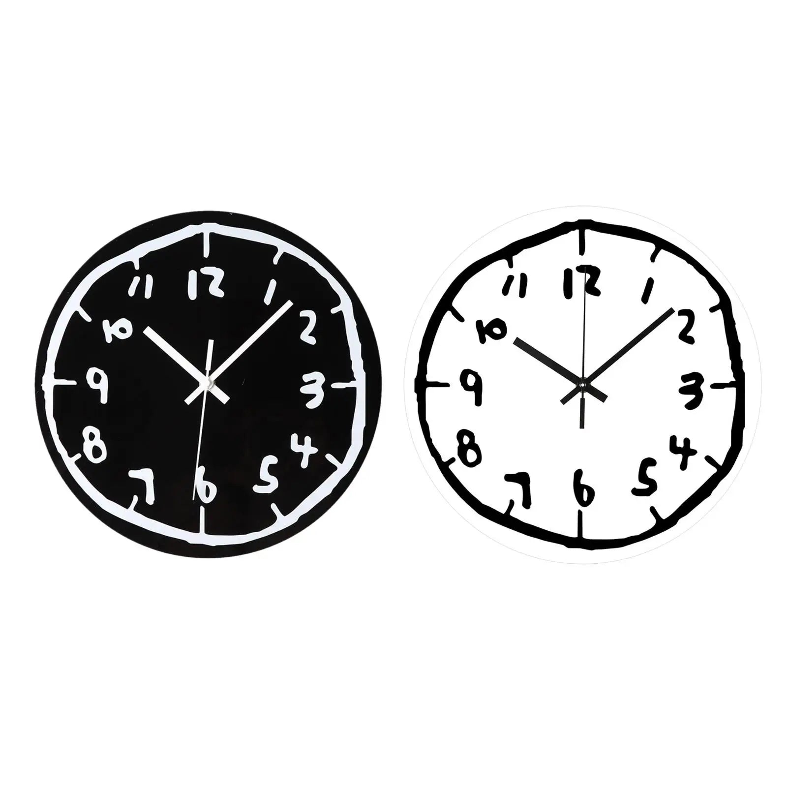 Wall Clock Ornament Unique Fashion Creative Mute Art Clock Decorative Clock for Kitchen Study Room Living Room Home