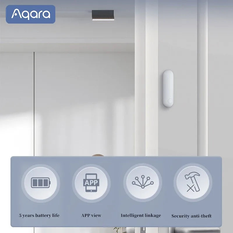 2025 Newest Aqara Door Window Sensor P1 Zigbee 3.0 Remotely View Intelligent Linkage Smart home Devices Work With Homekit APP