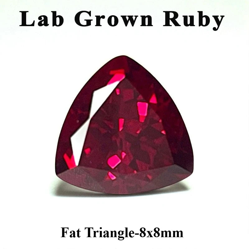 Top Lab Grown Ruby Oval Cut Pigeon Blood Red VVS1 Gemstone For Charms DIY Jewelry Making Selectable Certificate