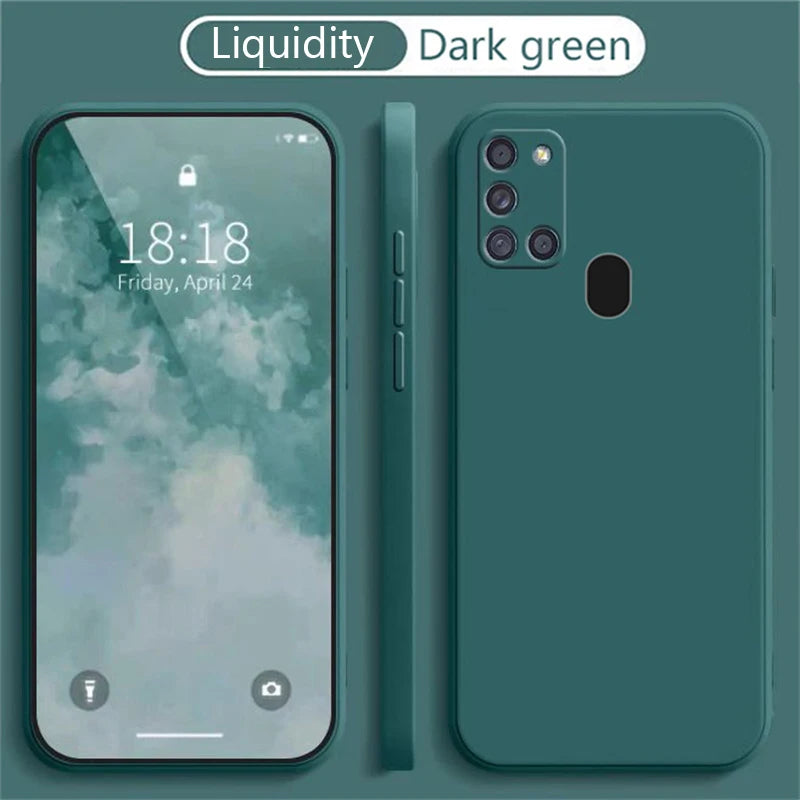 For Samsung A21S Case for Samsung Galaxy A22 A31 A32 A41 Case Silicone TPU Soft Matte Phone Case Back Cover Fundas Coque Bumper