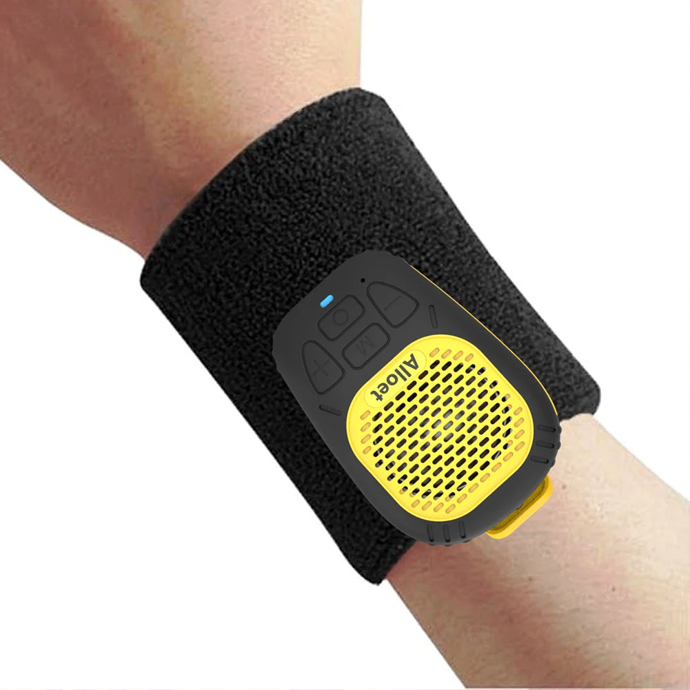 Wearable Bluetooth Speaker Magnetic Clip-On Wireless Speaker Waterproof Portable Sound with Strap for Hands-Free Music/Calls