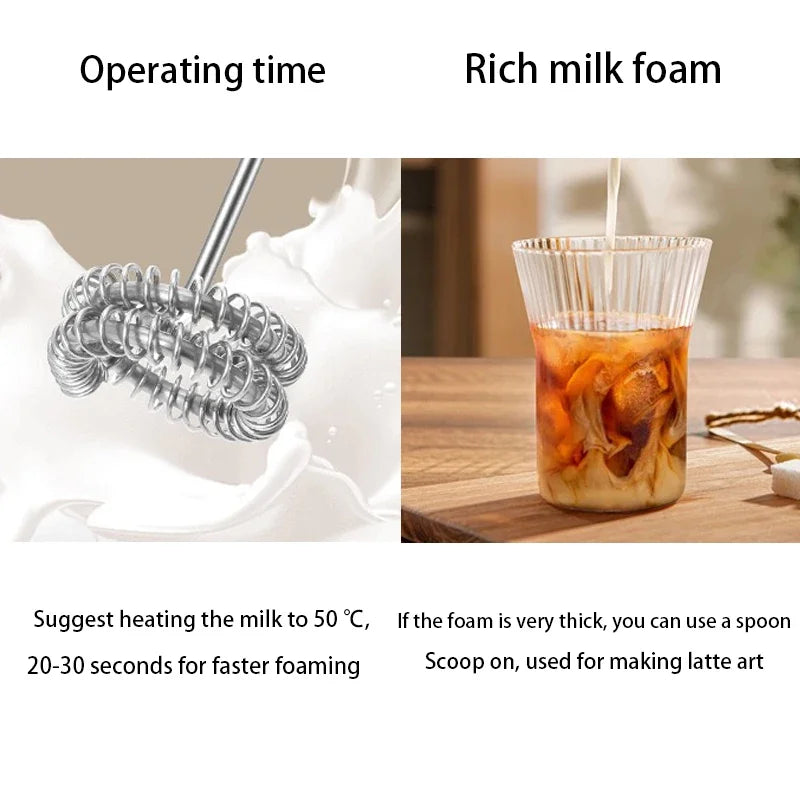 GBBMA Electric Milk Frother Handheld Egg Beater Foamer Coffee Maker Electric Blender Mixer Mini Portable Blender Kitchen TooBMA