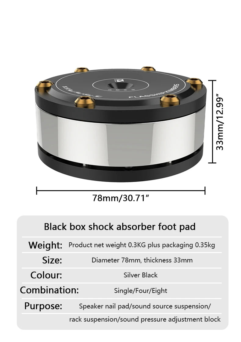 2025 New Home Theatre System XSSH Audio Audiophile Shock Damping Pad Heavy Speaker CD Amplifier Spike Stand HiFi Isolation Feet