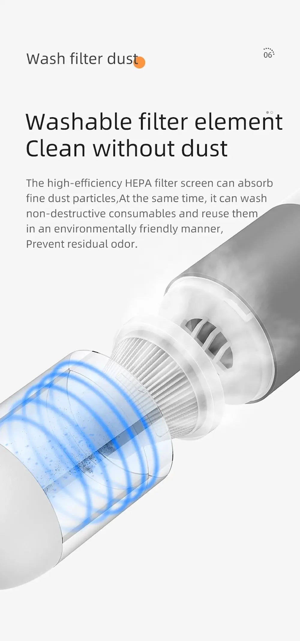Powerful Car Vacuum Cleaner High Suction Mini Wireless Handheld Cyclonic Vacuum Dust Catcher Home Car Wet Dry Rechargeable