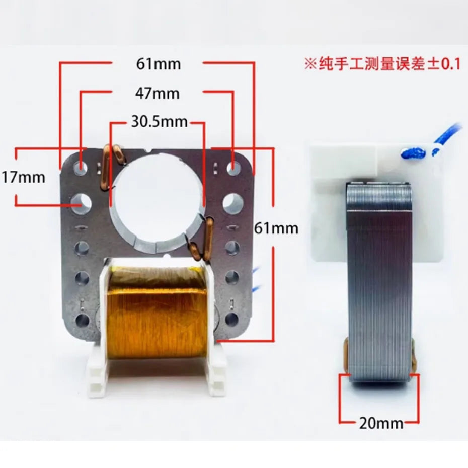 Air fryer motor YJF61/13/16/20 universal 220V shielded pole asynchronous motor fan accessories