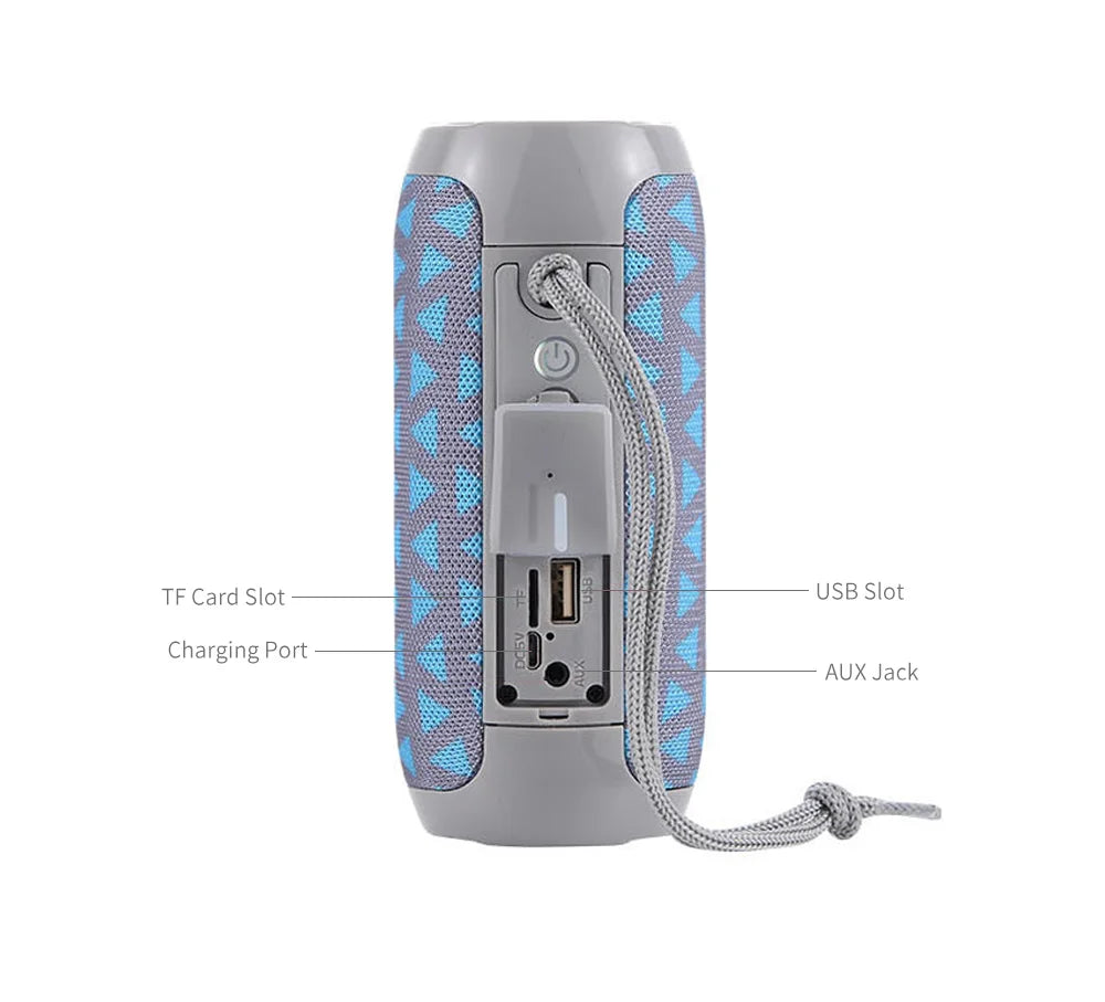 TG117 Bluetooth Speakers Portable Wireless Sound Box  Outdoor Loudspeaker Waterproof Stereo Surround Supports TF Radio