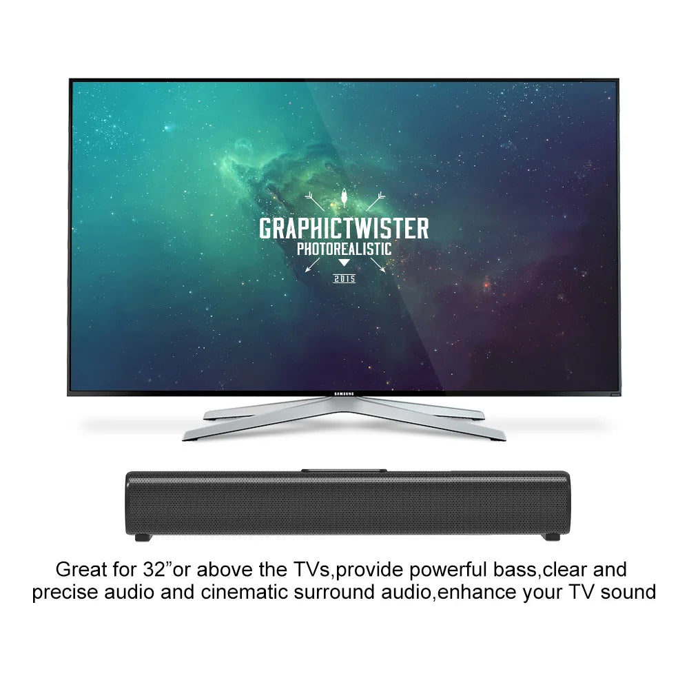 Home Cinema System SoundBar for TV/computer/projector Support USB HDMI/ARC/Optical Bluetooth Speakers 50W High Power Echo Wall